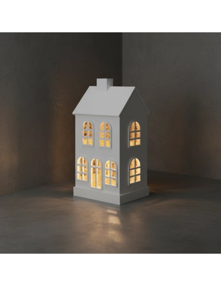 Sompex Glamour Huis LED wit 23 cm Sompex Glamour Huis LED wit 23 cm