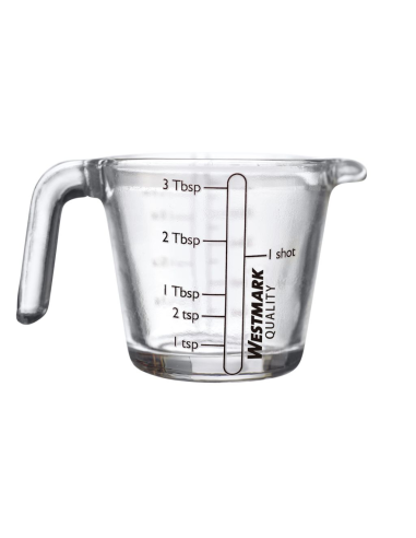 Mini-maatbeker glas voedselneutraal