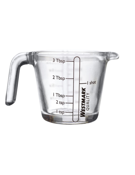 Mini-maatbeker glas voedselneutraal