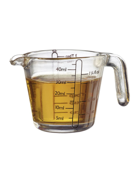 Mini-maatbeker glas voedselneutraal