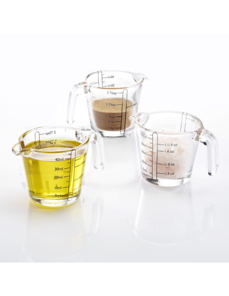 Mini-maatbeker glas voedselneutraal