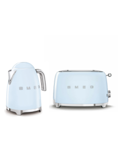 Smeg Waterkoker en Broodrooster 2x2 Set Pastel Blauw