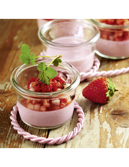 Set van 12 Amuseglazen met deksel 80ml (Weckglazen)