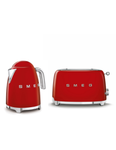 Smeg Waterkoker en Broodrooster 2x2 Set Rood