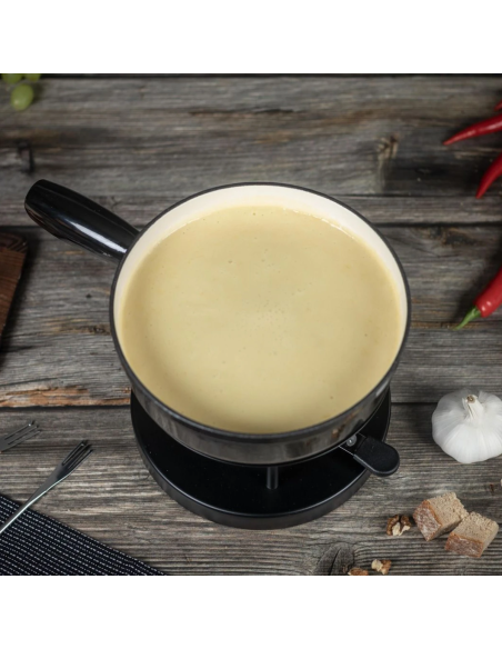 Kuhn Rikon Caquelon gietijzer Zwart 20 cm