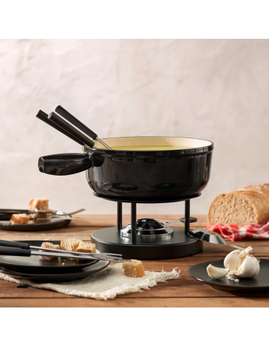 Kuhn Rikon Caquelon gietijzer Zwart 20 cm