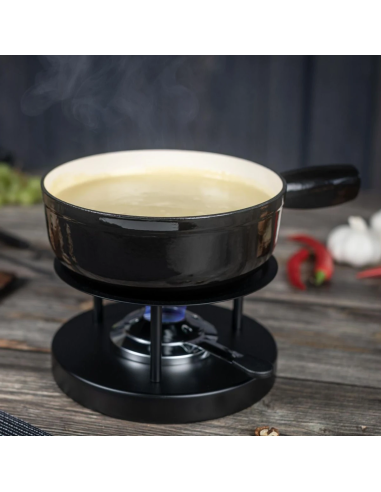 Kuhn Rikon Caquelon gietijzer Zwart 20 cm