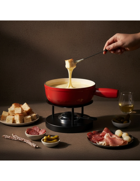 Fonduerechaud Swiss met brander