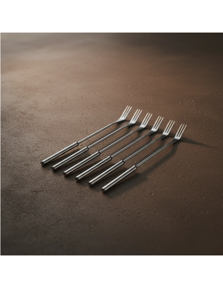 Kaasfonduevorken RVS - Set van 6