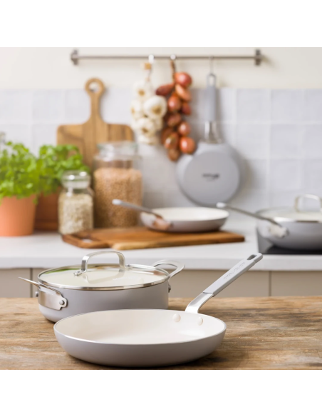 GreenPan Dagelijkse Kost koekenpan 20 cm keramisch truffelgrijs