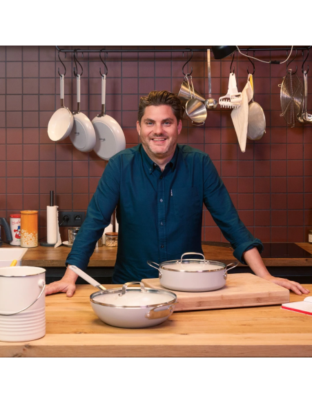 GreenPan Dagelijkse Kost koekenpan 20 cm keramisch truffelgrijs