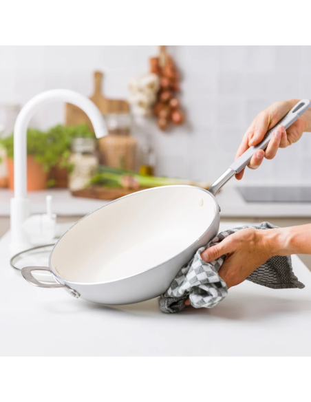 GreenPan Dagelijkse Kost wokpan 28 cm met deksel