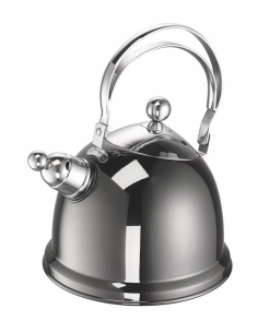 Fluitketel Luna Antraciet (RVS) 1,7L.