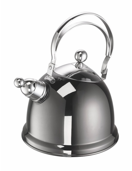 Fluitketel Luna Antraciet (RVS) 1,7L.