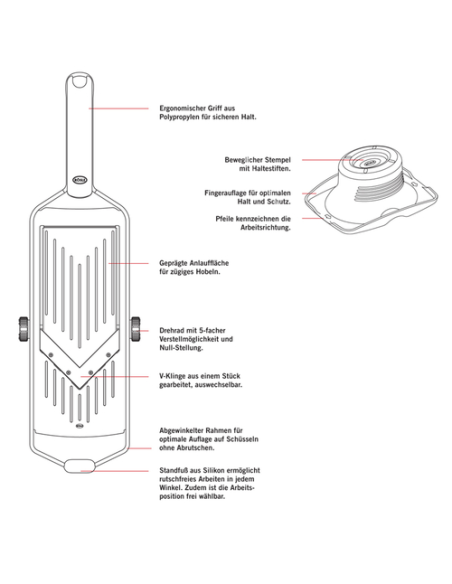 Rösle V-Snijder verstelbaar