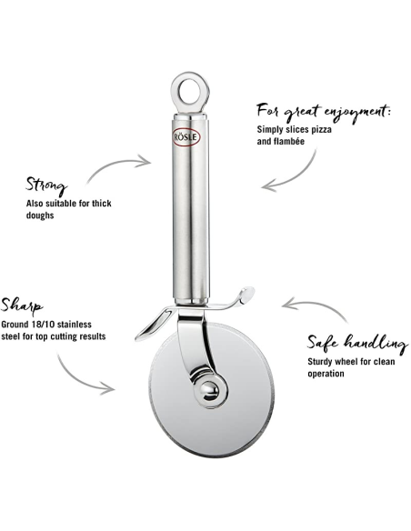 Rösle Pizzasnijder Ø 7cm RVS