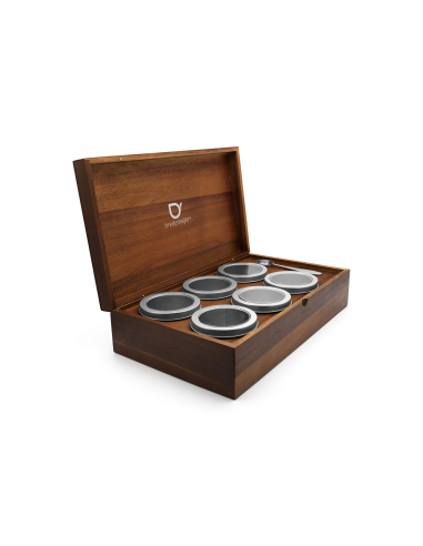 Bredemeijer Theedoos met 6 blikjes en maatlepel