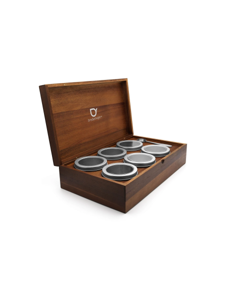 Bredemeijer Theedoos met 6 blikjes en maatlepel