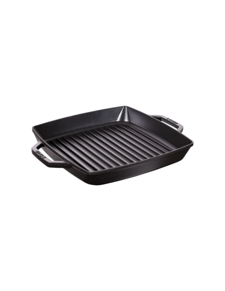Staub Grillpan 28x28 cm met grepen Zwart