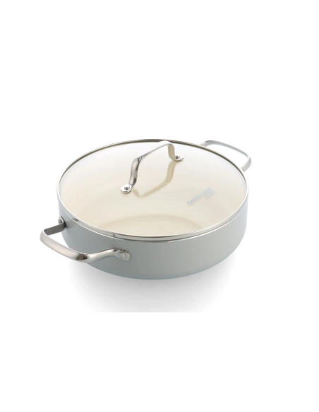 GreenPan Dagelijkse Kost hapjespan en Stoofpan 26cm met stoominzet