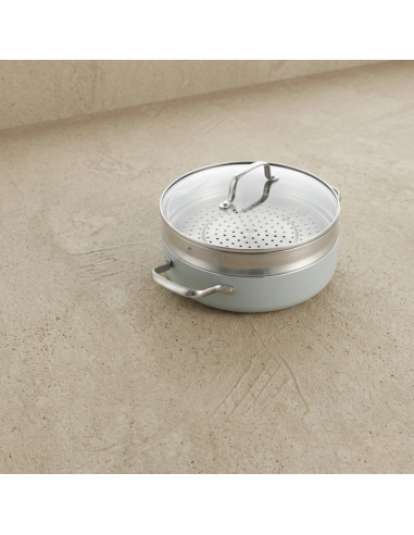 GreenPan Dagelijkse Kost hapjespan en Stoofpan 26cm met stoominzet