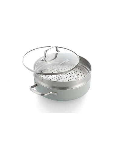 GreenPan Dagelijkse Kost hapjespan en Stoofpan 26cm met stoominzet