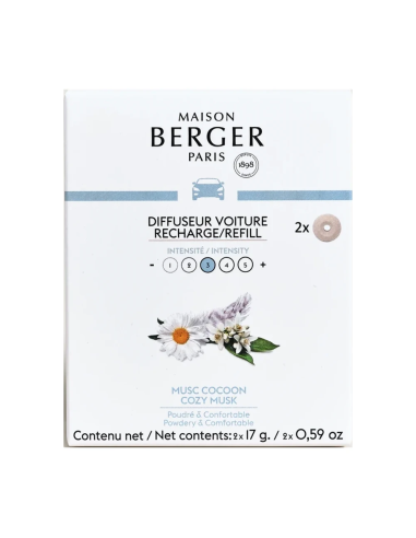 Maison Berger Auto Navulling 2x Musc Cocoon