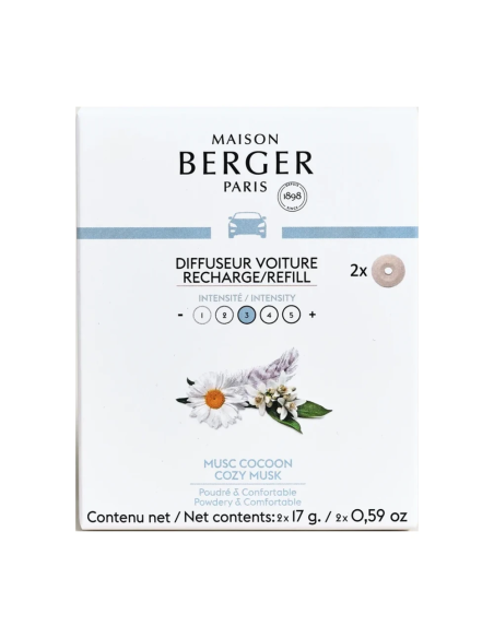 Maison Berger Auto Navulling 2x Musc Cocoon