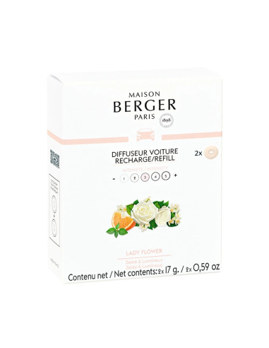 Maison Berger Auto Navulling 2x Lady Flower