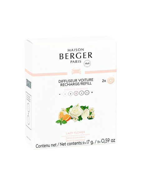 Maison Berger Auto Navulling 2x Lady Flower