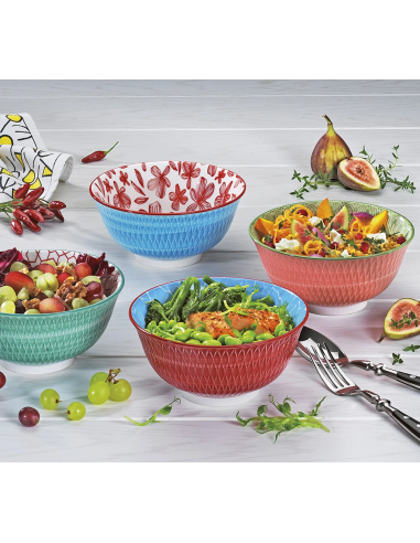 Cilio Bowl Amici Rauten 15,5 cm Rood