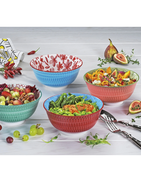 Cilio Bowl Amici Rauten 15,5 cm Rood