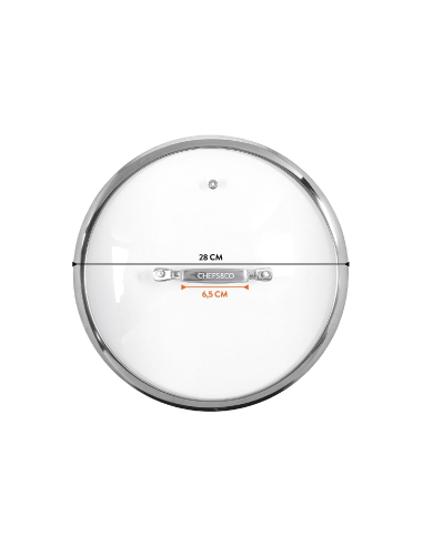 CHEFS&CO Glasdeksel 28cm