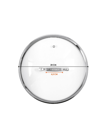 CHEFS&CO Glasdeksel 28cm