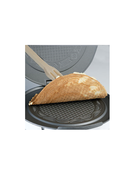 Cloer 261 Wafelijzer IJshoorn, stroopwafel, kniepertje 15 cm