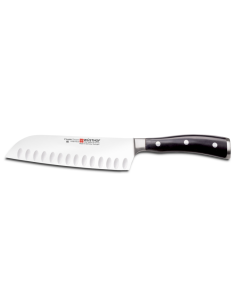 Wüsthof Classic Ikon Santoku Mes met kuiltjes 17cm