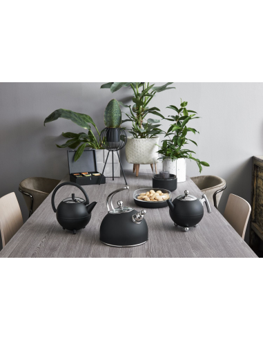 Bredemeijer fluitketel 2,5L. mat zwart