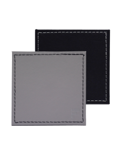 Set-4 onderzetter 10x10 cm Grijs/ zwart