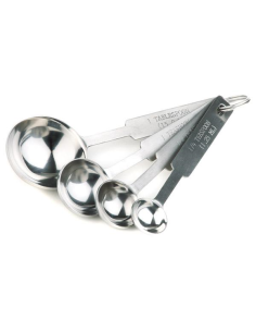 Maatlepels RVS, set van 4