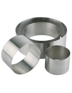 Kookring / Dessertring / Taartring / Uitsteker RVS 10,0 x 4,5 cm