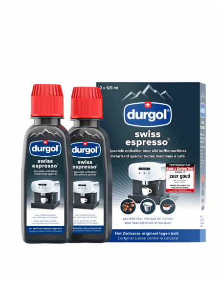 Durgol Swiss Espresso Ontkalker voor espressomachines 2x125ml