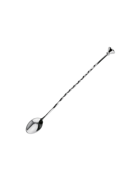 Barlepel met stamper RVS 27 cm