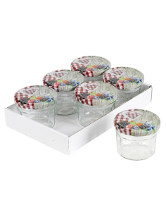 Set van 6 Inmaak-jampotten 240 ml                         Mag 16-17