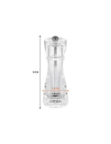 CHEFS&CO Peper/zoutmolen 16cm