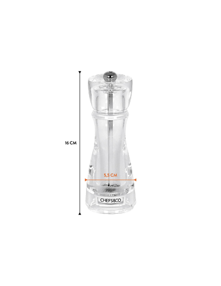 CHEFS&CO Peper/zoutmolen 16cm