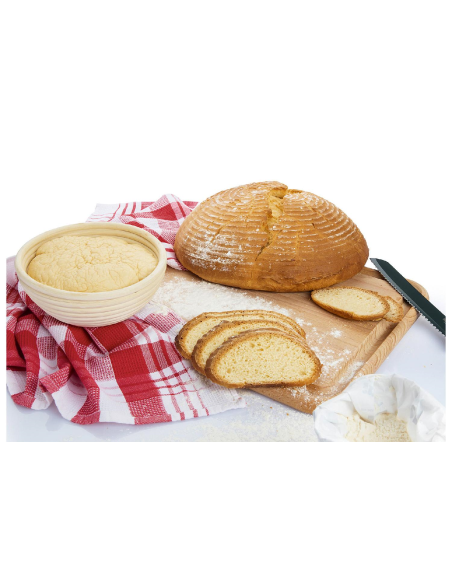 Broodrijsmand Rotan rond 25 cm