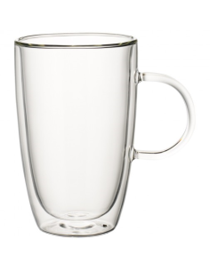 Set-2 V&B Dubbelwandige Kop Met Oor XL Thee 0,45L.