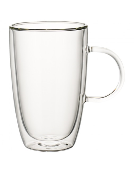 Set-2 V&B Dubbelwandige Kop Met Oor XL Thee 0,45L.