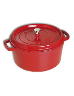 Staub Ronde Braadpan Kers 24 cm