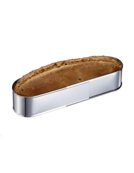 Bakvorm Slofvorm RVS, uitschuifbaar 27-40 cm